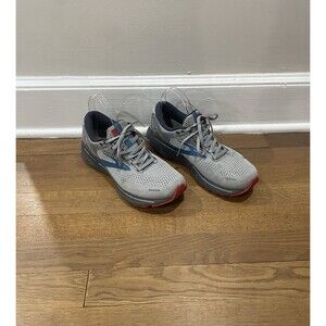 Brooks Ghost 14 Mens Size 8 D Grey Blue Red Running Walk Gym Shoes 1103691D078